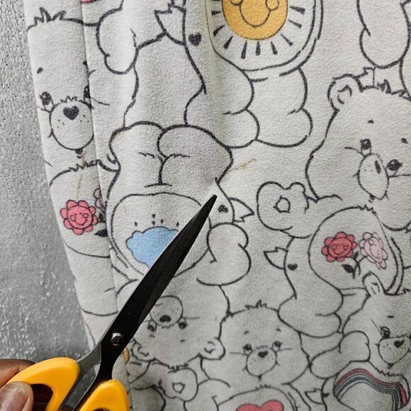 Care Bears Pants Womens Sz Medium White Pajamas Drawstring Elastic Sleepwear - Picture 2 of 10